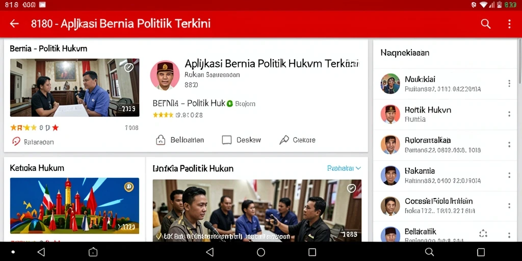 Tampilan antarmuka aplikasi 8180 yang sederhana dan informatif.