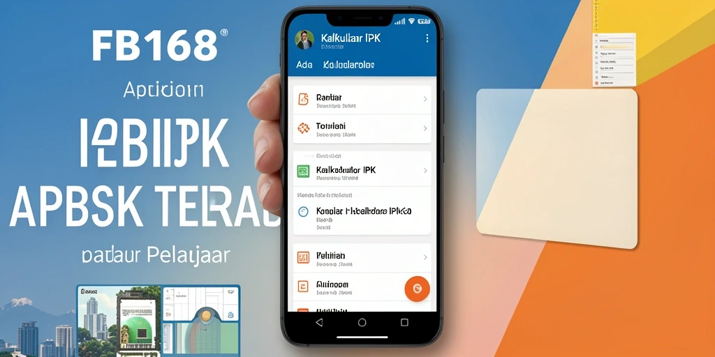 Tampilan antarmuka aplikasi FB168 untuk Kalkulator IPK yang intuitif.