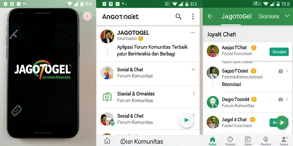 Tampilan antarmuka JAGOTOGEL yang interaktif dan menarik untuk Forum Komunitas.