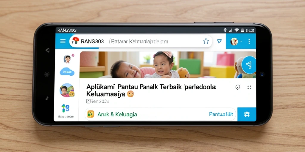 Tampilan antarmuka RANS303 yang intuitif untuk pemantauan anak.