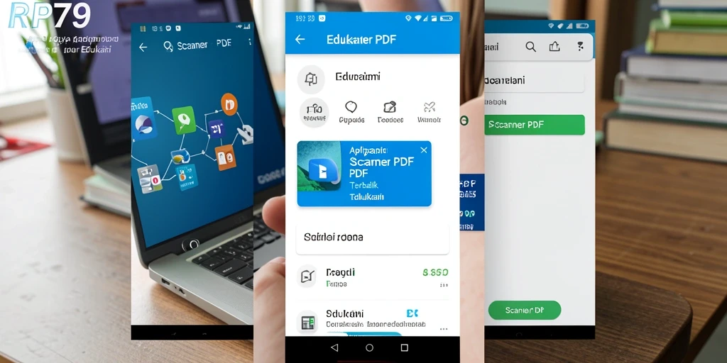 Tampilan antarmuka RP79 yang ramah pengguna untuk pemindaian PDF.
