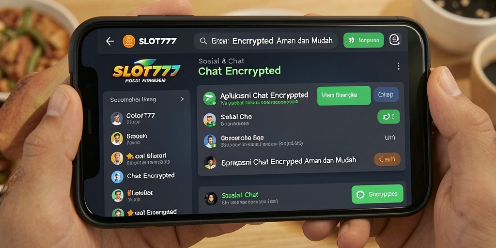 Tampilan antarmuka SLOT777 yang sederhana dan menarik untuk chat aman.