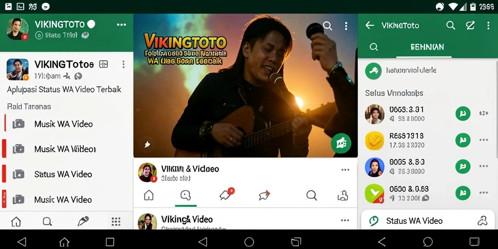 Tampilan antarmuka VIKINGTOTO yang sederhana dan menarik untuk Status WA Video.